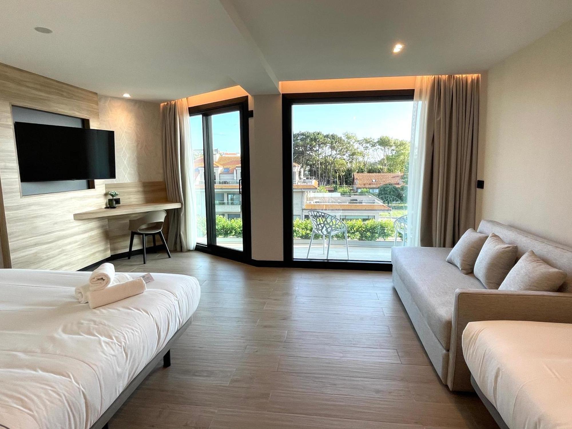 Hotel Delfin Azul Playa de la Lanzada Eksteriør billede
